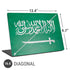 Saudi Arabia Flag Distressed Universal Laptop 16.6in (13.4 x 9.7in) Skin